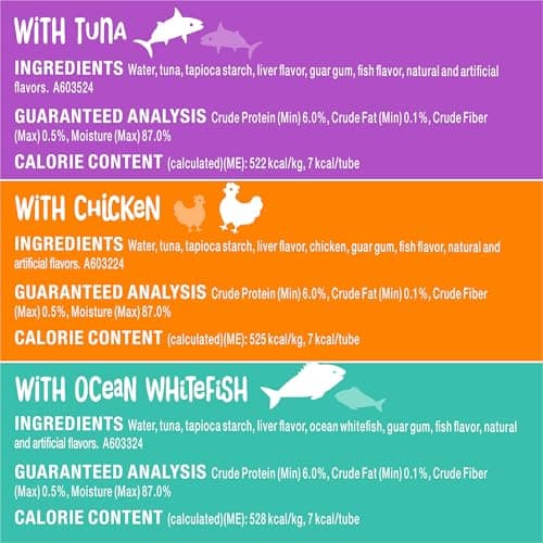 Friskies Purina Lil’ Lickables with Chicken, with Tuna or with Ocean Whitefish Variety Pack Lickable Cat Treats  - 10 oz (Pack of 20) — view 4