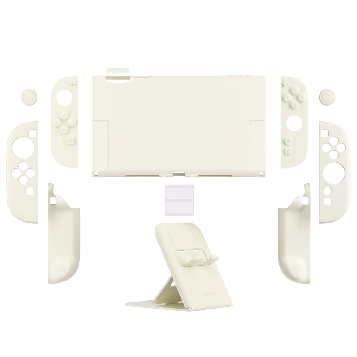 PlayVital Funda Protectora para Nintendo Switch 2 (2025) - Carcasa Rígida Dockable con Soporte Plegable y Tapas para Joysticks, Protector para Switch 2 - Color Sólido Serie (Amarillo Antiguo) — view 2