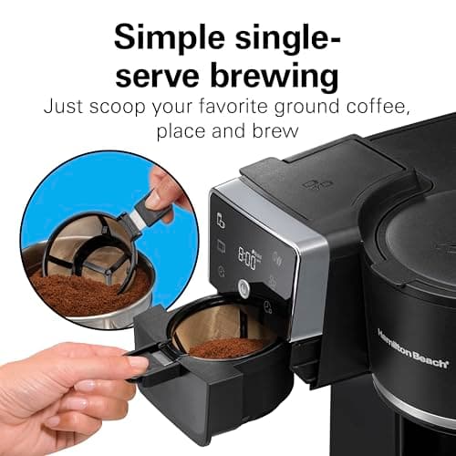 Hamilton Beach 2-Way Drip Coffee Maker & Single Serve Coffee Machine — view 5