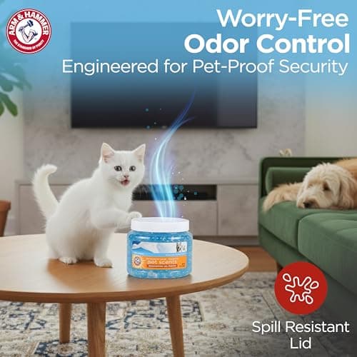 Arm & Hammer for Pets Air Care Pet Scents Deodorizing Gel Beads, Pet Odor Eliminator for Rooms Closets and Small Spaces with Long Lasting Odor Control, Fresh Breeze Scent, 12 oz — view 2