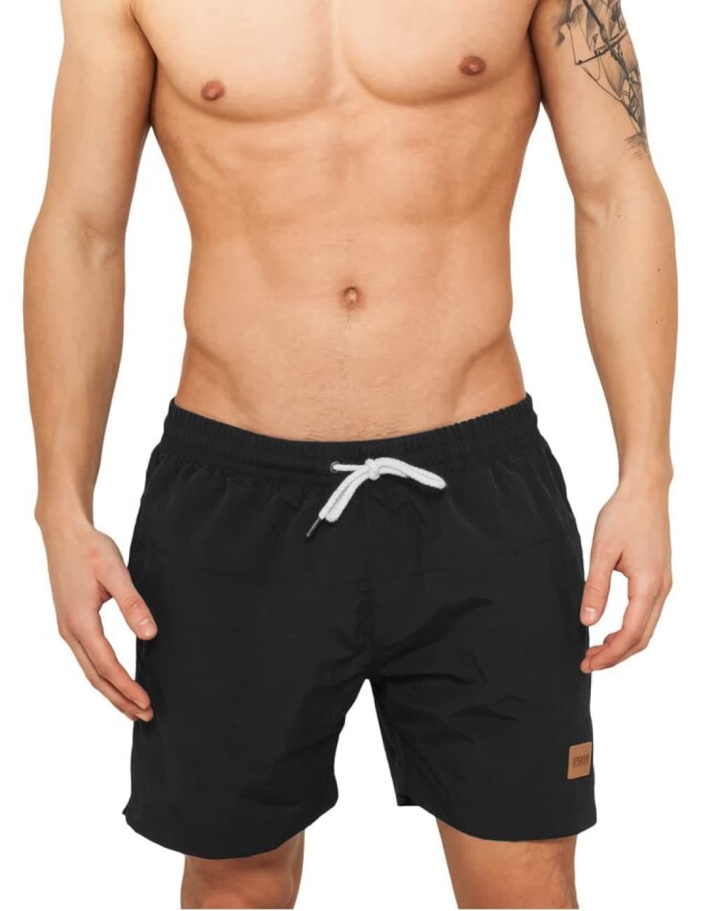 Urban Classics Block Swim Shorts Hombre Bañador Negro
