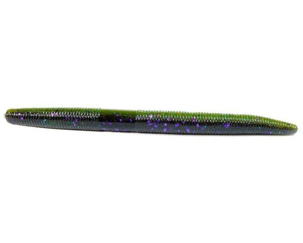 Yamamoto BAITS 5" SENKO / 10 Pack/Clear W/Large Black Flake — view 10