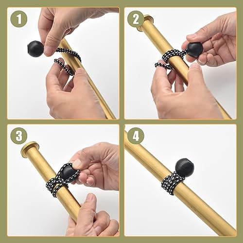 30 Pack Ball Bungee Cord, 6 Inch Heavy Duty Bungie Cord Balls Canopy Tarp Tie Down Bungee Balls for Camping, Tents, Cargo,Holding Wire and Hoses, Patio Umbrellas, Awning (Black) — view 5