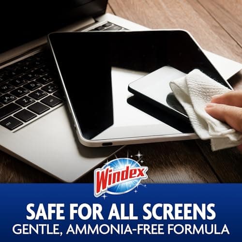 Windex Electronic Cleaning Wipes, Pre-Moistened Screen Wipes for TVs, Phones, and Other Electronics, Resealable for a Freshness Lock, 25 Count — view 6