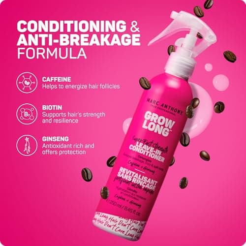 Marc Anthony Leave-In Hair Conditioner Spray for Long & Detangled Hair, Grow Long - Moisturizing & Deep Conditioning Detangler Spray with Biotin For Split Ends, Breakage & Reduces Frizz — view 4