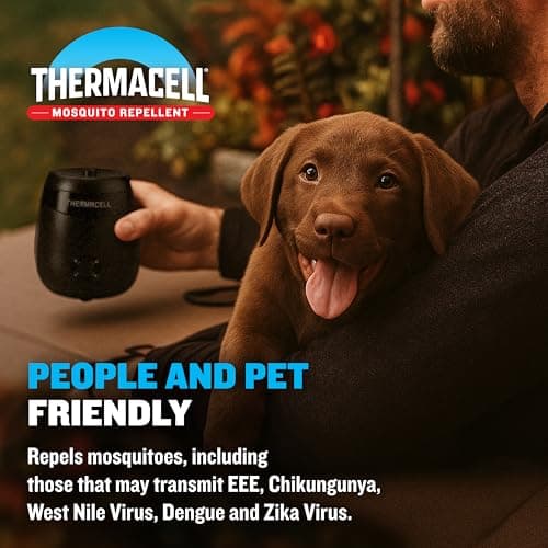 Thermacell E-ZoneGuard Patio Max Rechargeable Mosquito Repeller with 20-Foot Zone of Scientifically Proven Outdoor Protection; 12-Hr Battery; 36-Hr Refill; Bug Spray Alternative; Fast Charging Dock — view 3