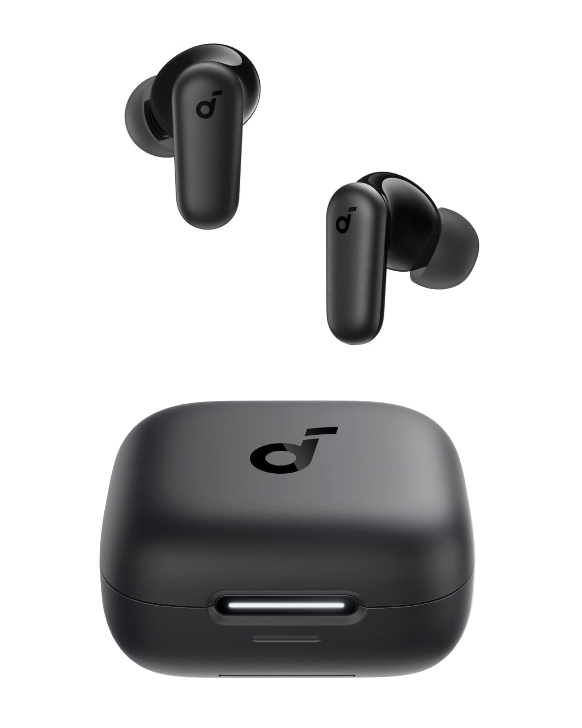 Soundcore P30i Wireless Bluetooth Headphones with Noise Cancelling by Anker, Powerful and Intelligent Noise Cancellation, Powerful Bass, 45 Hours, 2 in 1 Case and Mobile Stand, IP54