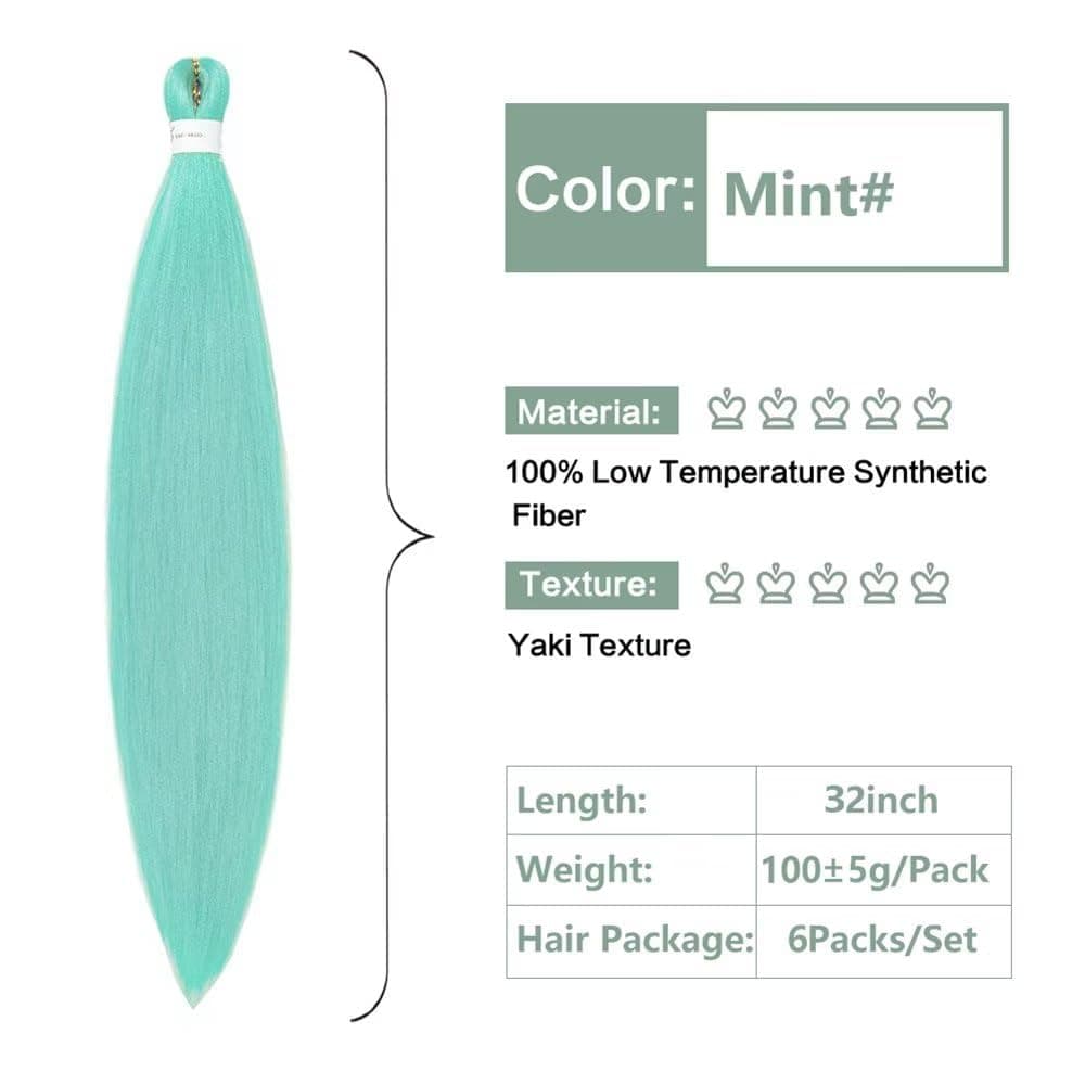 YDDM Capelli Per Treccine Africane Morado Extension Treccine Texture Yaki Easy Install per Principianti 32 Pollici 3 Pezzi Capelli Leggeri e Naturali per Box Braids, Twist e Crochet — view 95