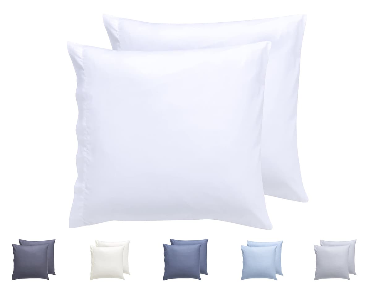 Todocama – Juego de 2 Fundas de Almohada, Microfibra Extra Suave, hipoalergénicas. Juego de 2-70x40 cm Blanco — view 46
