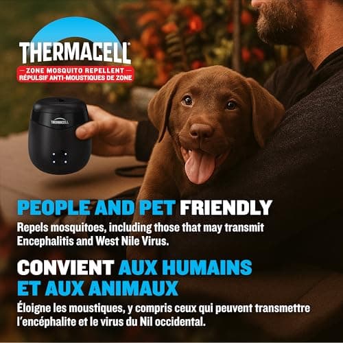Thermacell Patio Shield Mosquito Repellent E-Series E65X Rechargeable Repeller; 20’ Mosquito Protection Zone; Includes 36-Hour Repellent Refill; No Spray, Flame or Scent; Docking Station — view 3