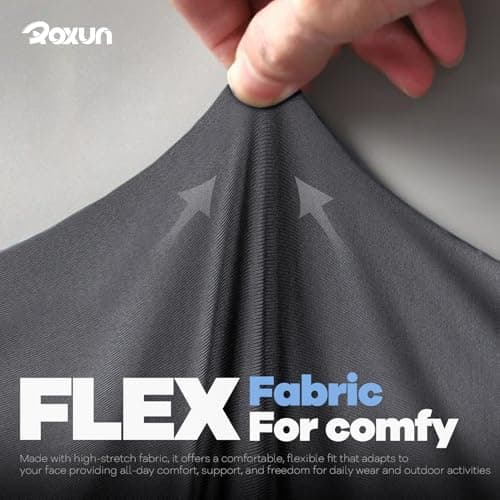 ROXUN Neck Gaiter, 4 Pack Summer Cooling Breathable Face Mask for Outdoors — view 5