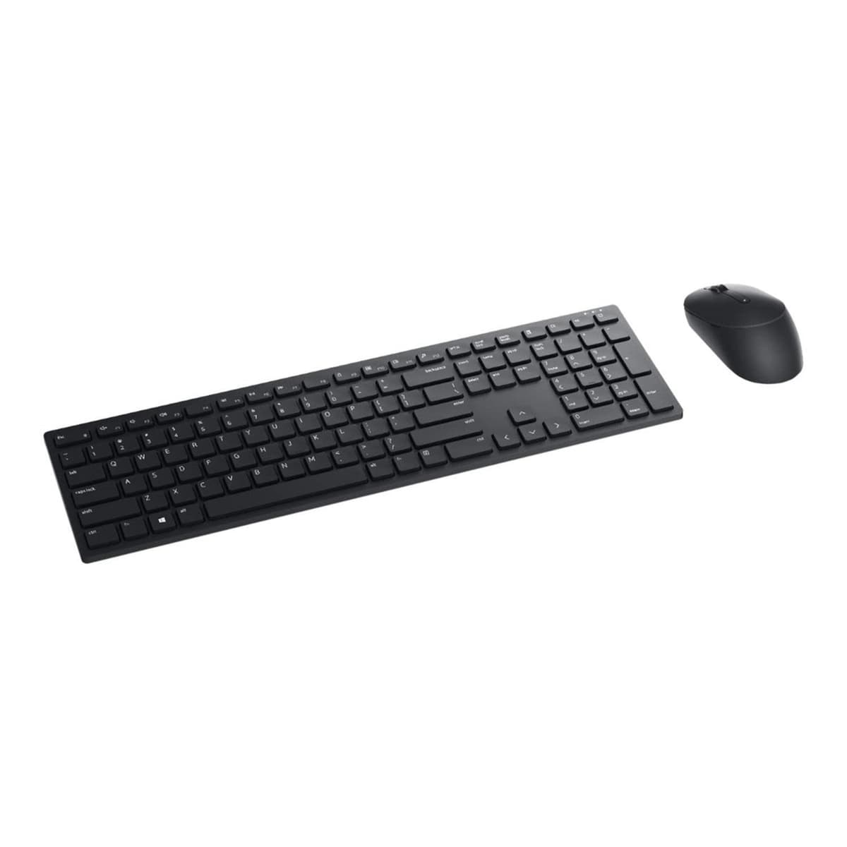 Dell Silent Keyboard and Mouse KM555 – UK QWERTY Layout, Wireless Combo with Silent Keys and Mouse Clicks, Long Battery Life, Black