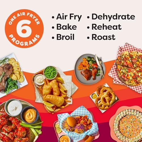Instant Pot 6QT VORTEX Plus Air Fryer, 6-in-1, Air Fry, Broil, Dehydrate, Crisp, Roast, Reheat, Bake, Dishwasher-Safe Airfryer basket, from the Makers of Instant Pot, Stainless Steel — view 3