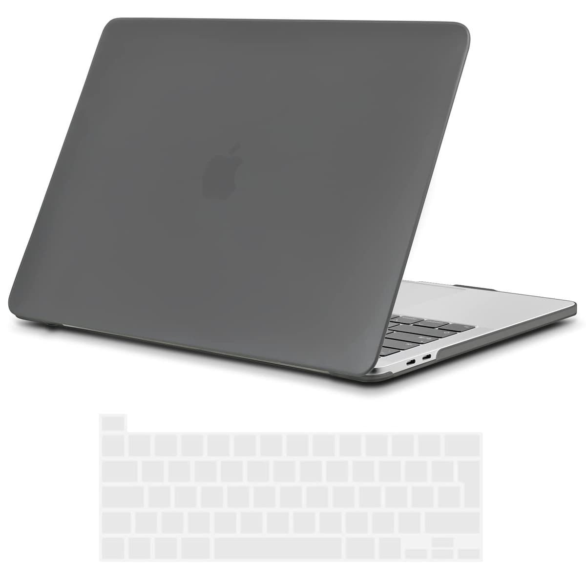TECOOL Case compatible with MacBook Air M1 & MacBook Air 13 inch Retina 2020 2019 2018 (A2337 A2179 A1932), Plastic Snap On Hard Shell Cover & UK EU Keyboard Protector, Crystal Clear (Glossy) — view 92