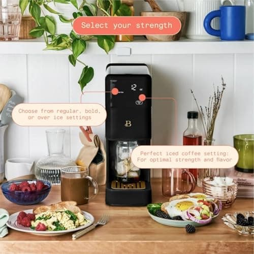 Programmable Single Serve Coffee Maker with Integrated Burr Grinder, Touch Controls, Fresh Custom Brew, Compact Design, Easy to Use — view 8