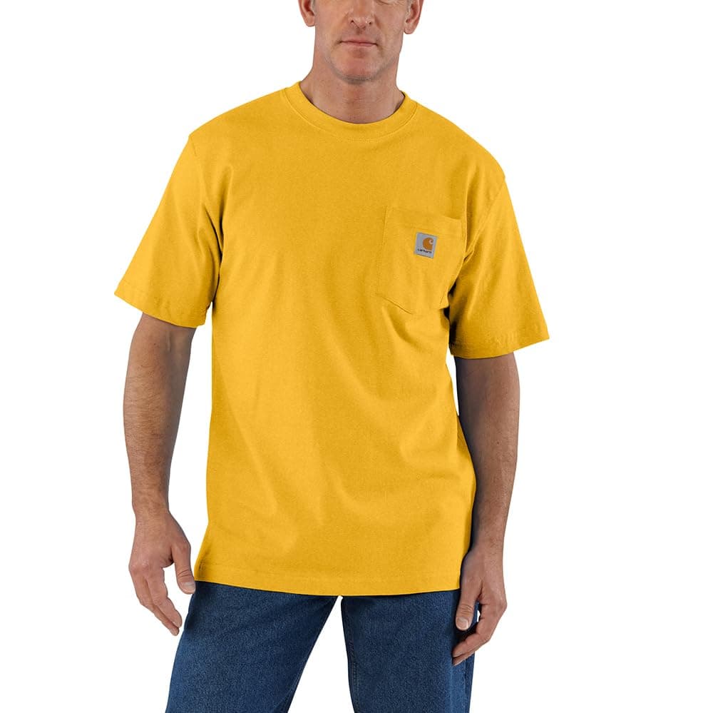 Carhartt Mens Loose Fit Heavyweight Short-Sleeve Pocket T-Shirt (Also Available in Big & Tall) CloseoutWork Utility T-Shirt — view 63