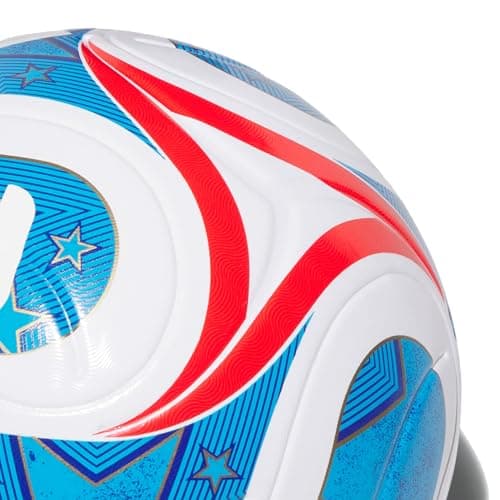adidas Unisex-Adult World Cup League USA, White/Team Royal Blue/Solar Blue/Vivid Red, 5 — view 2