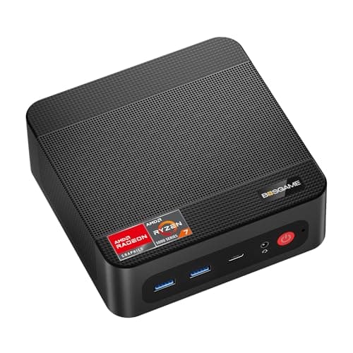 BOSGAME P4 Ultra Mini PC Gaming, Ryzen 7 7730U, 16GB RAM 1TB PCIe3.0 SSD