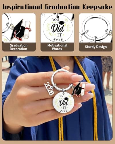 Graduation Gifts for Her Him 2026, CLASS OF 2026 YOU DID IT Socks, Funny Grad Gifts for Her Him, Congrats Grad Gift High School University — view 4