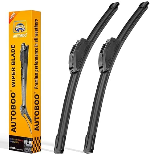 AUTOBOO 26" and 16" Windshield Wipers Blades (Pack Of 2),OEM Quality Premium All-Seasons Wiper blades,Stable and Quiet wiper blades