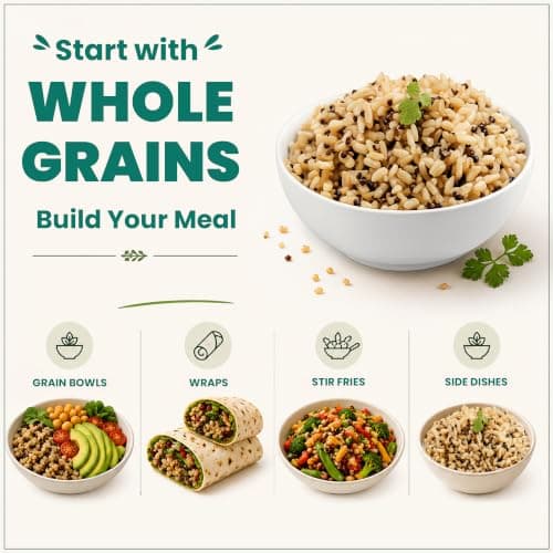 Eat Regal Brown Rice with Quinoa, Nutty & Wholesome, Always Fluffy, No Clump & No Kneading, Ready in 1.5 Minutes, 10g Protein 6g Fiber, Vegan Gluten-Free Non-GMO, 8.8 oz Pack of 6 — view 3