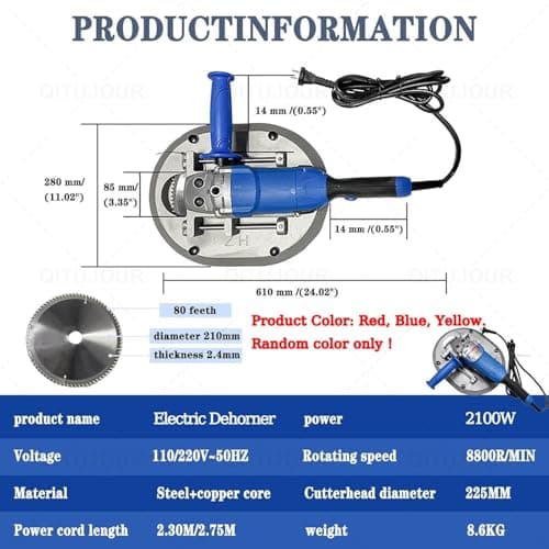Electric Dehorner for Cattle Sheep, Electric Cattle Dehorner, 1900/2100W Painless Dehorner for Goats, 8800r/min, No Lubrication Required, 2s Cut, for Veterinary, Farm, Ranch Animal(2100W) — view 2