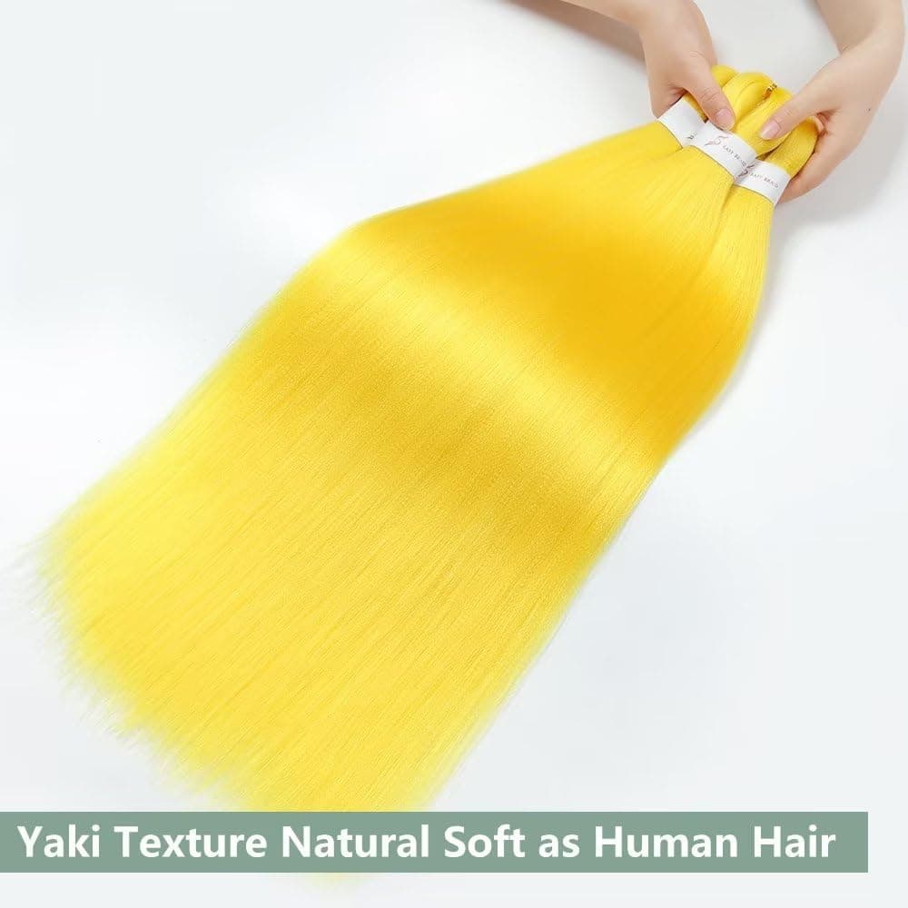YDDM Capelli Per Treccine Africane Morado Extension Treccine Texture Yaki Easy Install per Principianti 32 Pollici 3 Pezzi Capelli Leggeri e Naturali per Box Braids, Twist e Crochet — view 83
