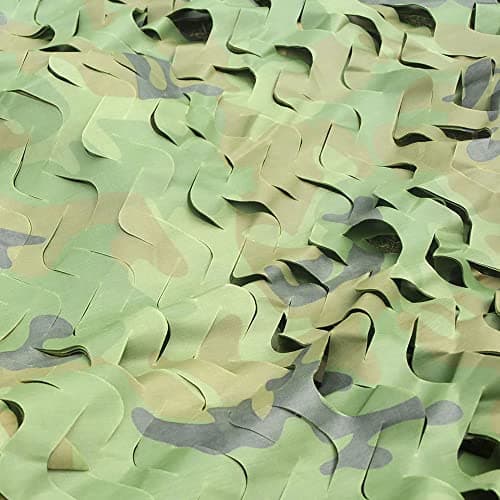 TENCEN Dual Mesh Custom Camouflage net for Blind Decor Courtyard Sunshade Photo Camp Fish Farm Factory Shelter Car Concealment Party Exhibit Backdrop Curtain Ceiling Fence Canopy Cover — view 2