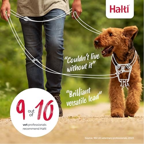 Halti Training Leash - Multifunctional Double-Ended Dog Leash, Ideal for Anti-Pulling Dog Training. Lightweight & Durable. Suitable for Medium to Large Dogs & Puppies (Size Large, Forest Green, 2m) — view 5