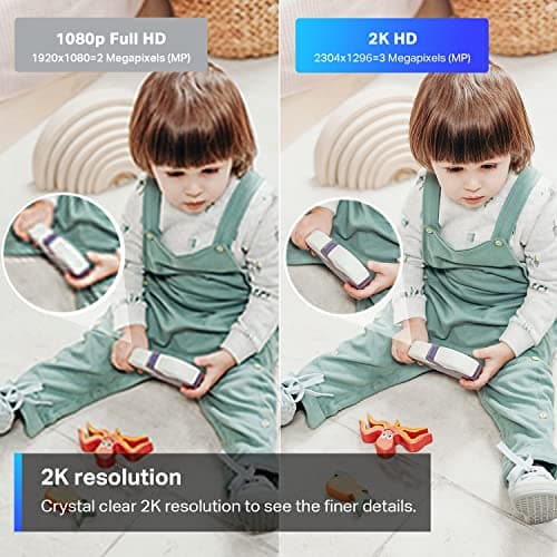 TP-Link Tapo 2K Pan/Tilt Indoor Security WiFi Camera, Baby & Pet Camera w/ 360° Motion Tracking, 2-Way Audio, Night Vision, Cloud & Local Storage (Up to 256 GB), Works w/Alexa & Google (Tapo C210) — view 3