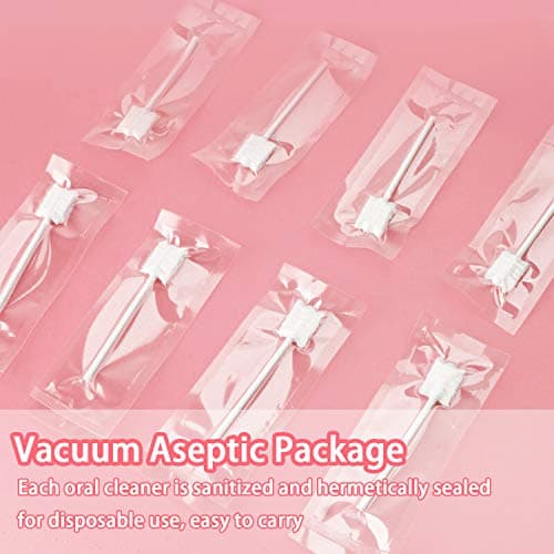 EASICUTI Baby Tongue Cleaner, 42Pcs Disposable Infant Toothbrush, Gauze Gum Cleaner Baby Oral Cleaning Stick Dental Care for 0-36 Months + Free 1 Finger Toothbrush — view 4