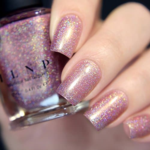 ILNP Ballet Slipper - Soft Pink Holographic Nail Polish, Ballet Pink Shimmer Polish, Vegan, Non-Toxic, Cruelty Free — view 9