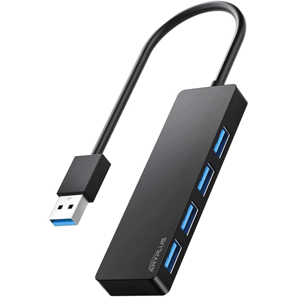 USB 3.0 Hub, 4 Port USB Hub Splitter,Portable USB Adapter Mini Multiport Expander for Desktop, Laptop, Xbox, Flash Drive, HDD, Console, Printer, PC, Keyboards, HP, Dell