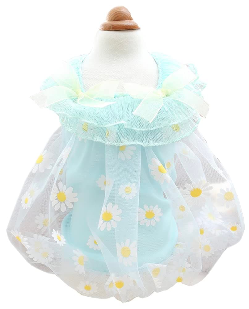 MaruPet Fashion Sweet Puppy Dog Chiffon Princess Dress for EXTRAL Small and Small Dog Pink S — view 42