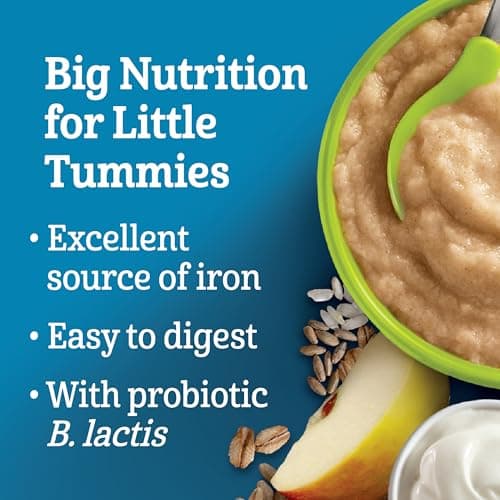 GERBER Cereal Wheat with Yogourt & Apple Pear Banana, Cereal, 8+ Months, 227 g, 6 Pack - Packaging May Vary — view 4