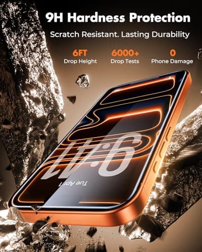 UNBREAKcable 3-Pack Screen Protector for iPhone 17 Pro Max, Double Shatterproof Tempered Glass [Easy Installation Frame] [9H Hardness] [99.99% HD Clear] [Case Friendly] for iPhone 6.9 inch — view 3