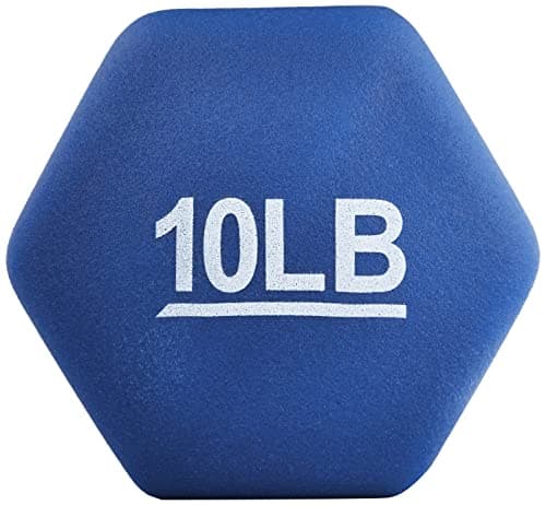 Amazon Basics Neoprene Dumbbell Hand Weights, 4.5 Kilograms, Pair, Navy Blue — view 2