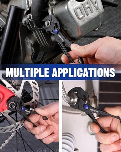 WORKPRO Mini Pliers Wrench, 4-Inch Wrench Pliers with Smooth Parallel Jaws — view 8