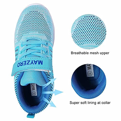 MAYZERO Kids Tennis Shoes Toddler Running Shoes Lightweight Athletic Shoes Breathable Walking Shoes Fashion Sneakers for Baby Boys and Girls — view 5