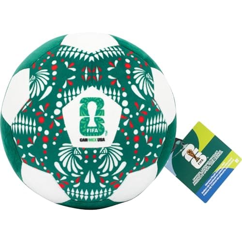 Jazwares FIFA® World Cup 2026 Mexico 9-Inch Plush Soccer Ball - Soft, Collectible World Cup™ Plush Toy - National Team Heritage Design - Ages 3+