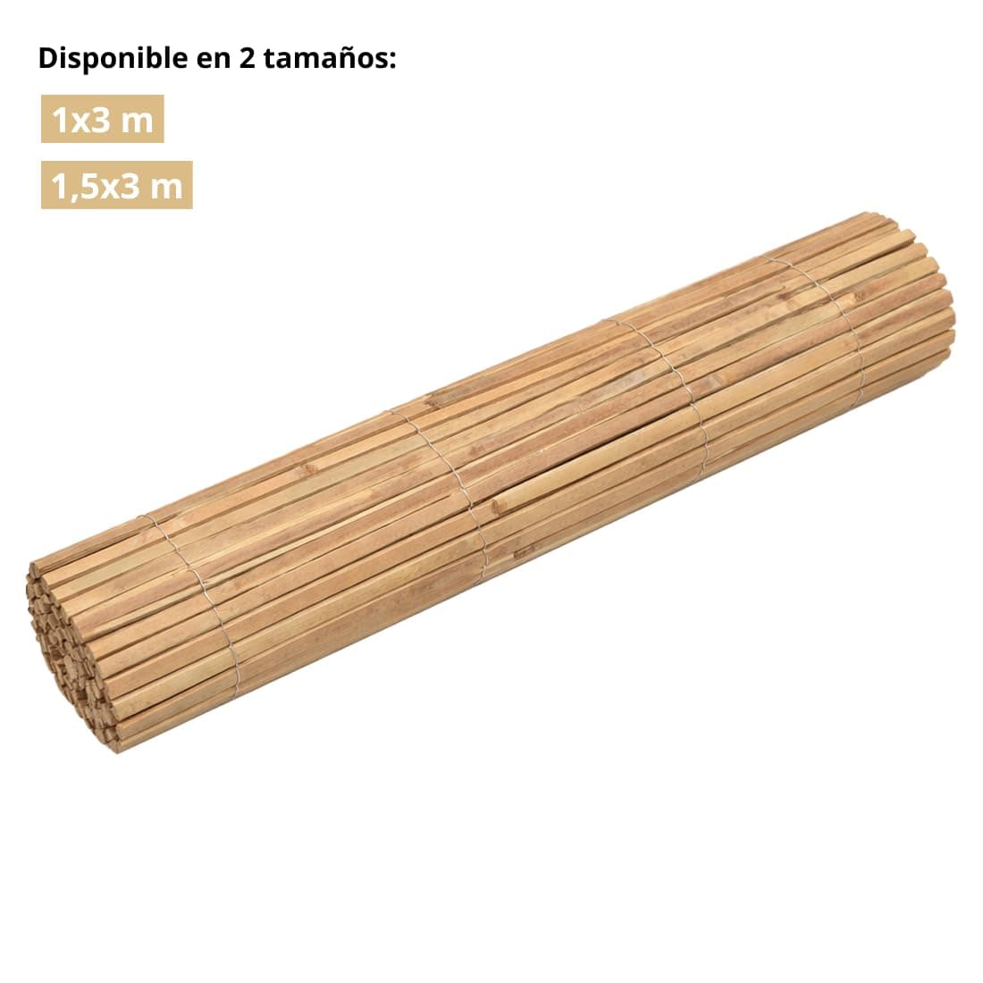 Acomoda Textil – Valla Natural Cañizo de Bambú Partido para Ocultación y Decoración de Ambientes. Rollo Protector Visual y Privacidad para Balcón, Jardín y Patio (1,5x3 Metros) — view 4