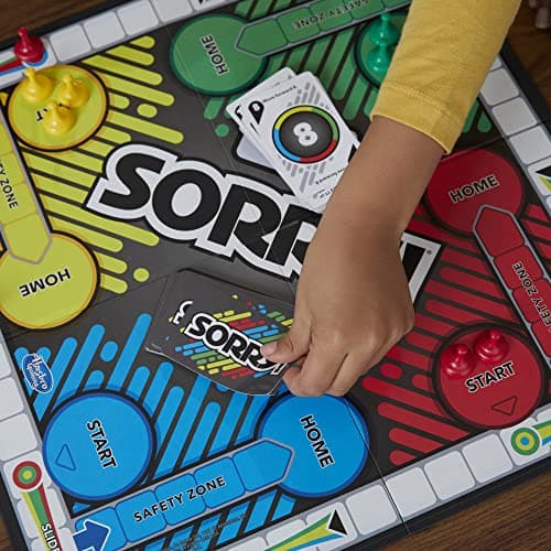Sorry! Board Game for Kids Ages 6 and Up; Classic Hasbro Board Game; Each Player Gets 4 Pawns; Family Game — view 3