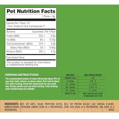 Milo's Kitchen Homestyle Dog Treats, Beef Sausage Slices, 10 Ounce, High Protein, No Artificial Flavors — view 9
