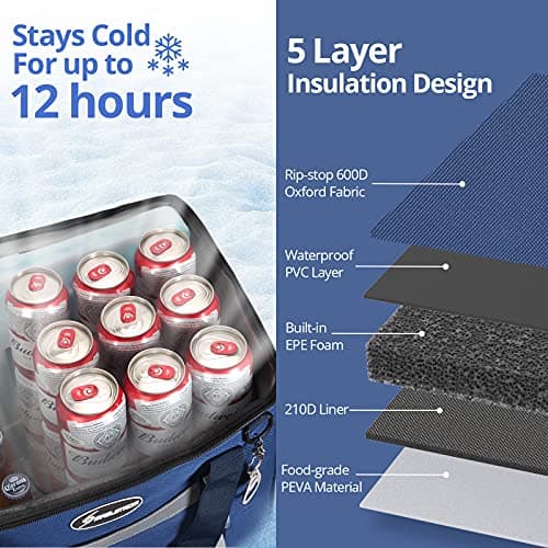 Maelstrom 75Can Soft Cooler Bag, Portable Beach Cooler with Flip-top Access — view 3