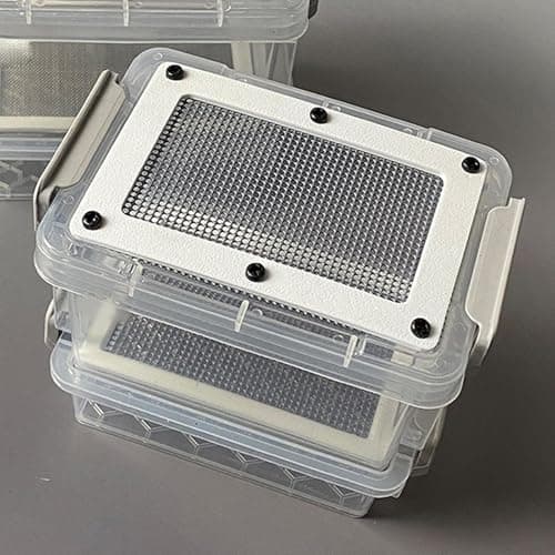 Generic Roach Feeding Box Hatching Container Reusable Ventilation Comfortable Critter Keeper Breeding Box for Cockroaches Crickets, Style C — view 5