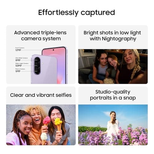 Samsung Galaxy A37 5G (2026), Unlocked Android Smartphone, 128GB, AMOLED Display, Triple Camera, IP68, Slim Phone, 5000mAh Battery, US Version, US 1 Yr Warranty, Awesome Charcoal — view 4