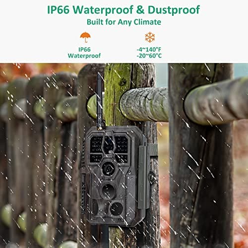 GardePro E8 WiFi Trail Camera (Non-Cellular), 48MP Photos, 1296P HD Videos, 120° Detection Angle with 0.1s Triple-PIR Motion Detection up to 100 ft, No-Glow Night Vision — view 7