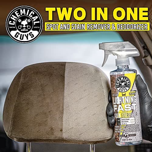 Chemical Guys Lightning Fast Carpet and Upholstery Stain Extractor - Chemical Guys Carpet Cleaner, Great for Fabric, Upholstery, Cars, Home, Office, Furniture, and More, Fresh Scent - 16 oz — view 9