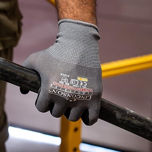LINCONSON 12 Pack Safety Performance Series Construction Mechanics Work Gloves — view 5