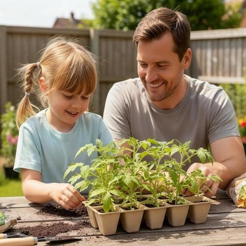 400 Cells Seed Starter Tray 40 Pack, Peat Pot Organic Biodegradable Seedling Pots Germination Trays with 100 Plant Labels for Vegetable Flower, Herbs, Indoor Outdoor Garden — view 7